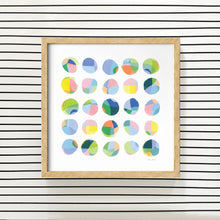 Load image into Gallery viewer, Colorful Abstract Circles Wall Art – Modern Digital Download Art Print