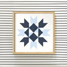 Load image into Gallery viewer, QUINN QUILT STAR | Blue Artwork | Digital Download