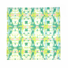 Load image into Gallery viewer, FINN | Green Painted Scarf | Cotton Handkerchief | Fashion Scarf