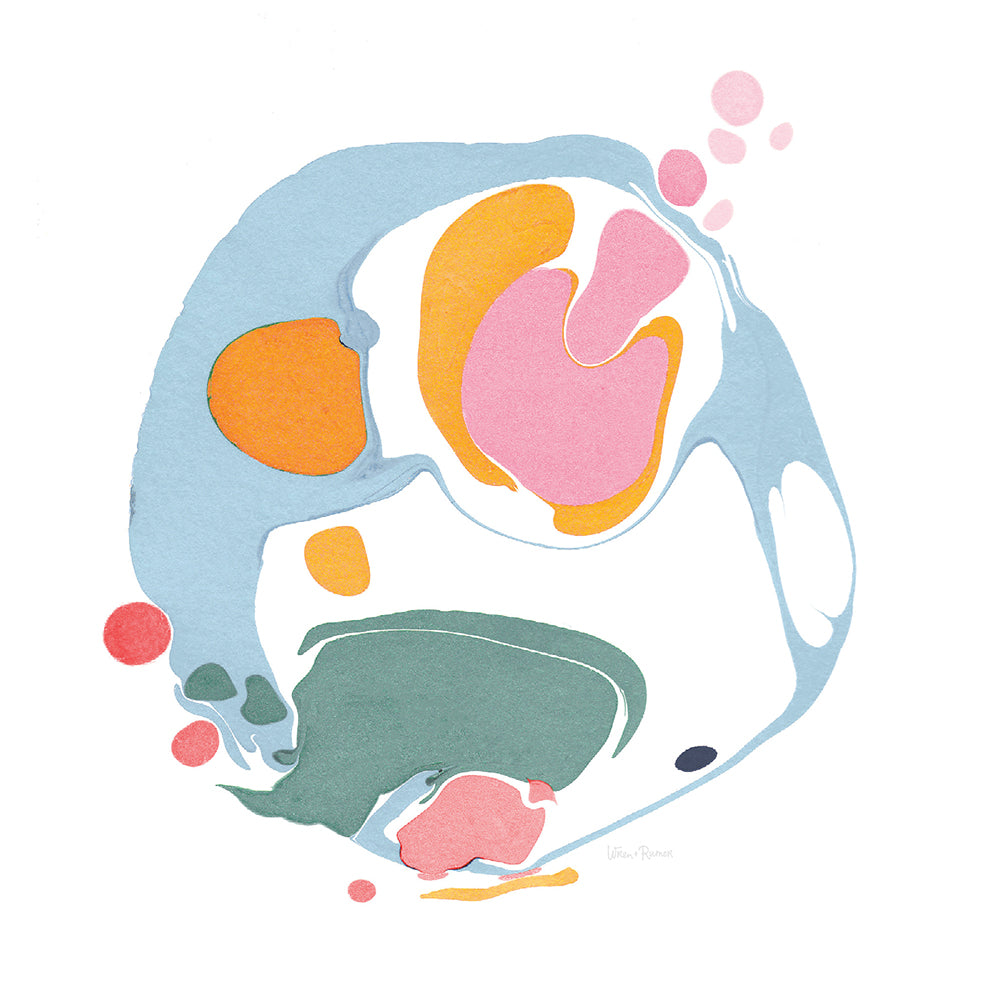 Colorful Abstract Circle Art – Modern Digital Download Wall Print