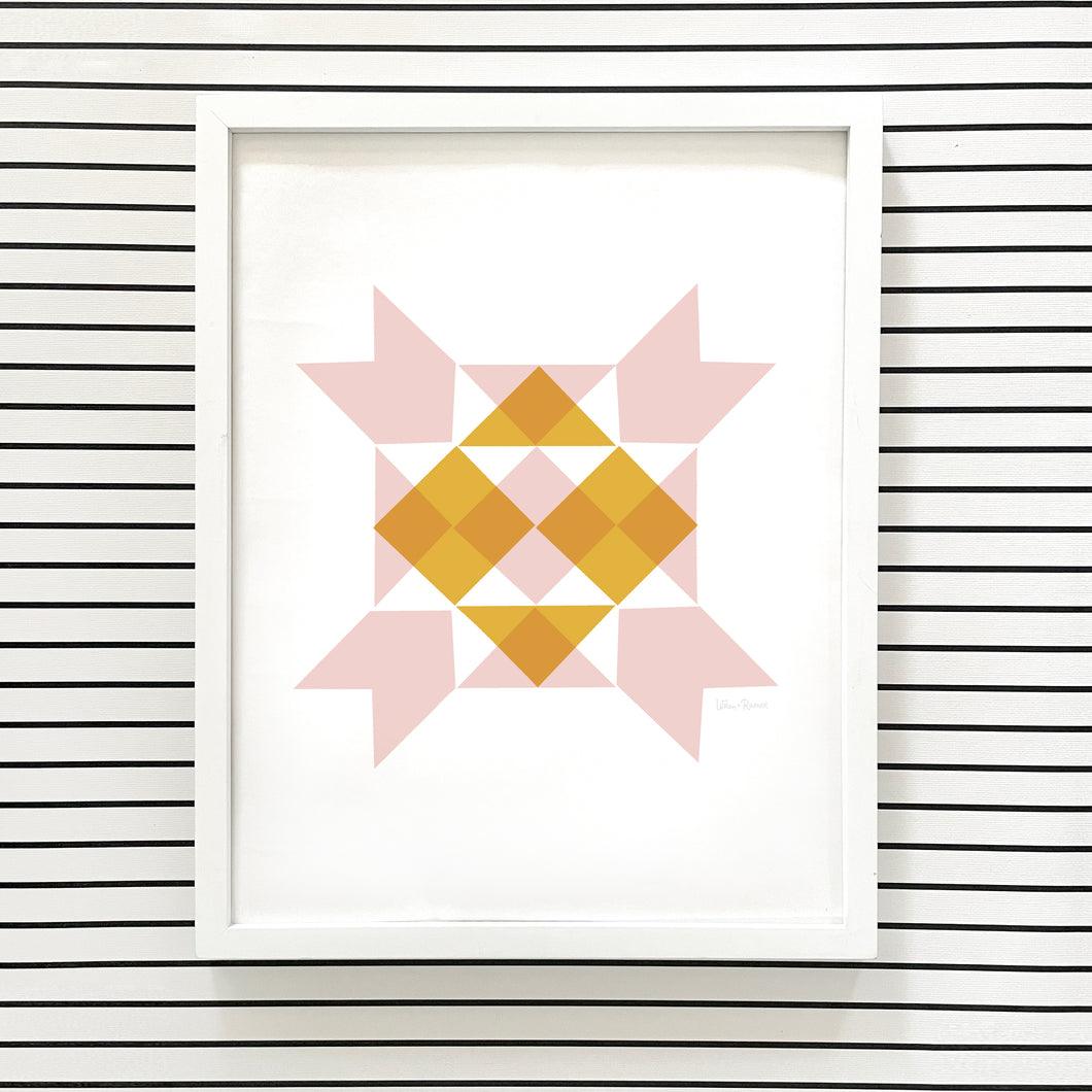 QUILT STAR | Pink | Digital Download
