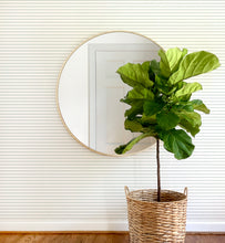 Load image into Gallery viewer, Mint simple stripe peel and stick wallpaper for modern baby nursery and kids bedroom.
