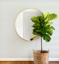 Load image into Gallery viewer, Green simple stripe peel and stick wallpaper for modern baby nursery and kids bedroom.

